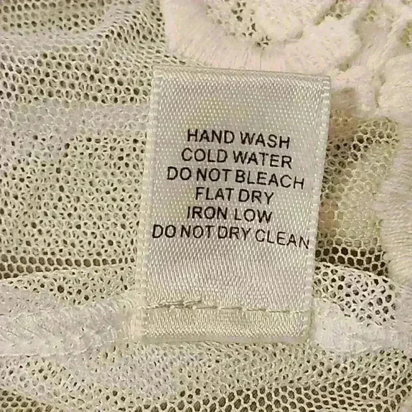 NEW NWT Double Zero Mesh Boho Top Romance Blouse, Size Small, Ivory - Picture 7 of 9